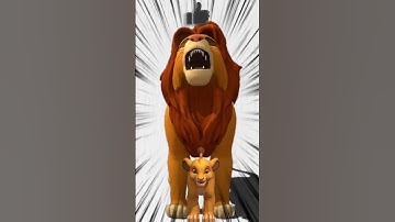 {MUFASA} Defending my brother with all my Colors 💜💙💚🤎 #mufasa #lionking #shorts