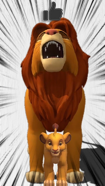 {MUFASA} Defending my brother with all my Colors 💜💙💚🤎 #mufasa #lionking #shorts