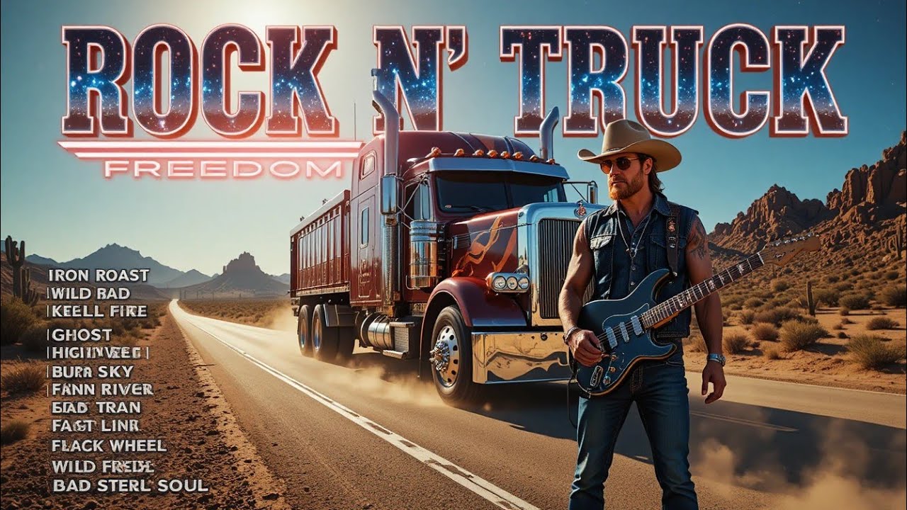 Truck N Roll Radio ⚡ Loud Guitars & Rolling Steel | Built for the Open Road – Rock Country Journey
