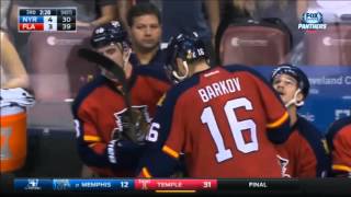 Barkov and jagr goal score 39 seconds apart to tie the game vs new yor
rangers florida panthers