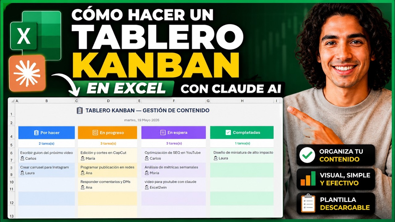 Tablero Kanban en Excel con IA Paso a Paso