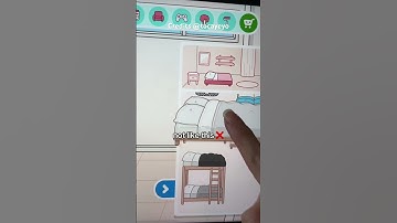 How to put the bed on the wall 🥰 NEW BUILDING HACK in Toca Boca