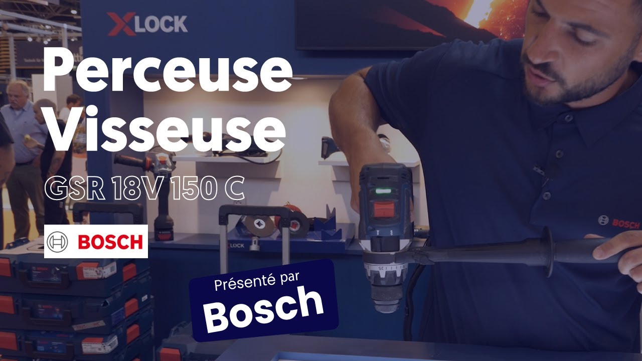 Perceuse-visseuse 150 Nm GSR 18V-150 C + 2 Accus Bosch