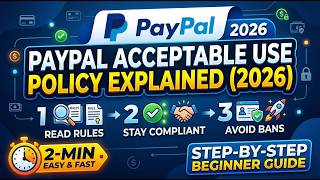 PayPal Acceptable Use Policy Explained 2026 Step by Step Beginner Guide 2 Min