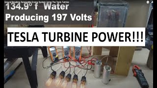 Ground Breaking Renewable Energy System Using The Tesla Turbine