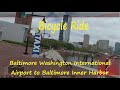 Bicycle ride from Baltimore Washington International Airport BWI  to Baltimore Inner Harbor