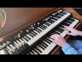 Original wax caps vs. recapped Hammond B3 sound comparison