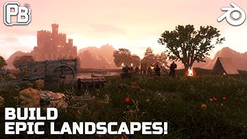 Create a Cinematic Landscape in 10 minutes - Blender Tutorial