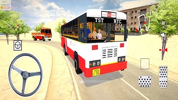 TSRTC Bus Driving in Bharat Bus Simulator 3D Game | Bus Wala Game | Bus Wali Game | Bus Ka Game