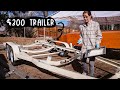 Fixing up a facebook marketplace trailer for my homemade houseboat boat build series 10