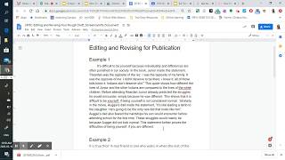 Editing and Revising Your Rough Draft