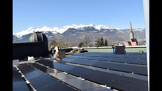 Photovoltaikprojekt Sternwarte Schaan, 3.Stufe der Oberschule Vaduz 20/21