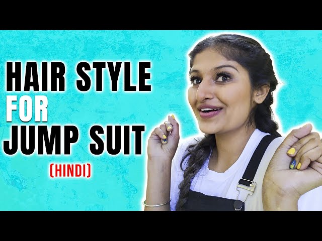 1 minute quick & easy hairstyle for jumpsuit | hairstyle for curly hair | hair  style girl - YouTube