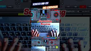 VirtualDj: You can Scratch and Cut Like This without a controller #virtualdj #congadrums #shorts