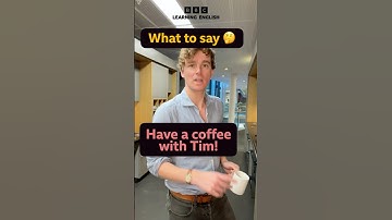 Have a coffee with Tim ☕️ #shorts #englishconversation