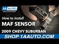 How to Install Replace Mass Air Flow MAF Sensor 2009-12 Chevy Suburban