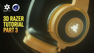 3D Headphones Modeling Part 3 | C4D, Octane