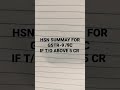 GSTR -9 AND 9C HSN MANDATORY