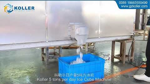 Koller 5tons ice cube making machine with transparent cube ice drinkable ice for hotels bars