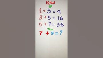 IQ test | Tìm đáp án đúng cho bài toán logic này #toán_học #shortvideo #đại_số #math #education