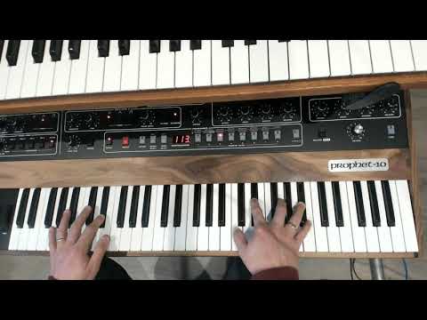 Prophet 10 - Keyboard Split Experiment