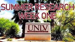 Life at my Summer Research Program || University of Nevada Las Vegas || Week 1