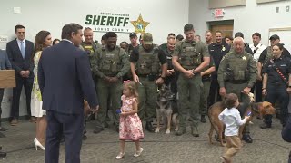 Florida paramedics can now treat injured police K9s: Full DeSantis press conference