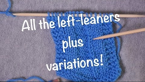 Comparing SSK, SKP, and K2tog tbl  // Technique Tuesday