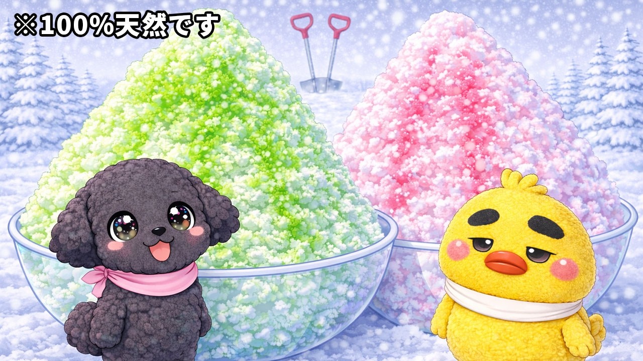 天然のかき氷
