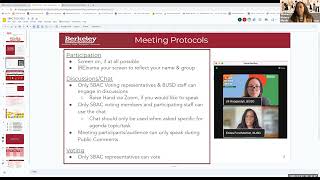 Berkeley USD Superintendent’s Budget Advisory Committee (SBAC) Meeting - March 21, 2023