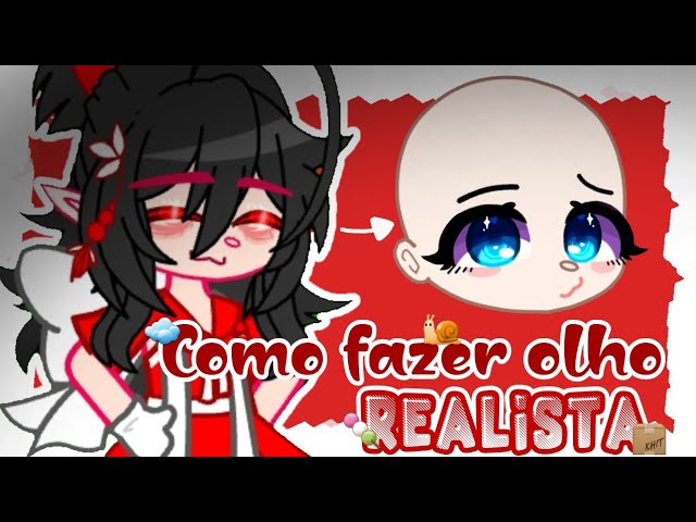 como fazer cabelo realista no gacha #gacha #tutorial #gachatoker💕💕💕