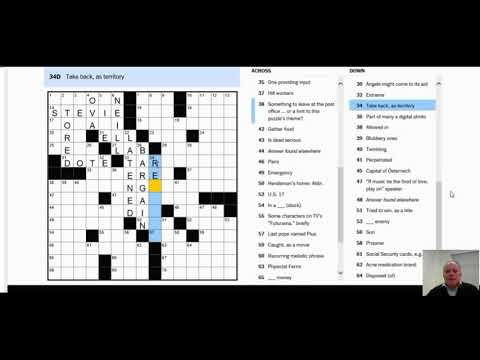 Solving the New York Times crossword on Thursday 4th January