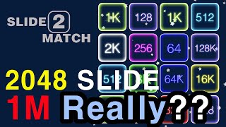 2048 game high Score: Slid 2 Match beat 1M!!!!!!!!! screenshot 5