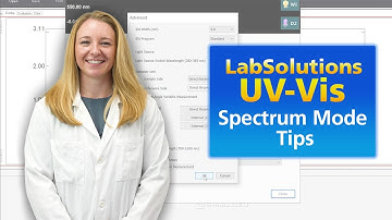 Labsolutions UV-Vis Spectrum Mode Tips