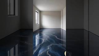 Navy Blue Metallic Epoxy Floor Transformation | Satisfying ASMR Renovation