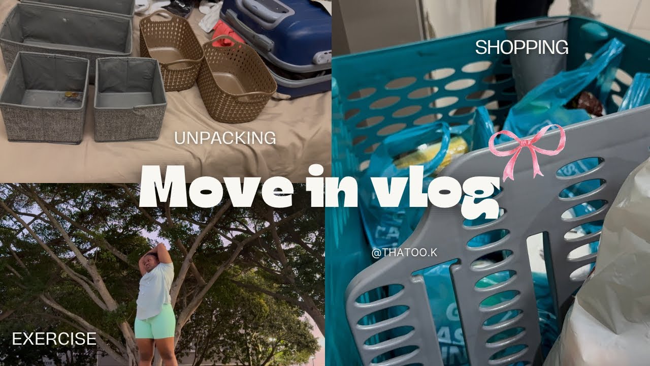 UNI MOVE IN VLOG | unpacking| groceries shopping |Chit Chats and more |SouthAfrican YouTuber|medvlog