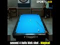 EFREN REYES MAGICAL 4 RAILS KICK SHOT #shorts #pool #billiards  #efrenreyes