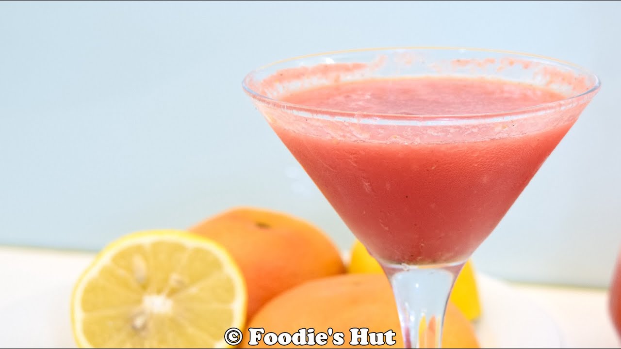 Spiced Watermelon Grapefruit DrinkRecipe by Foodie's Hut 0063 YouTube