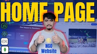 NGO 🏡 Website HomePage Started | React + Tailwind + Typescript | Daily Vlogs 