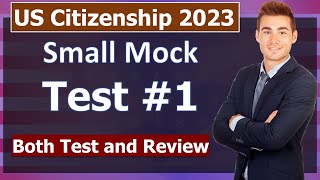 ✅Practice Your U.S. Citizenship Interview 2023 with Small Mock Test 1