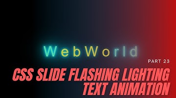 CSS flashing click text animation | part 23