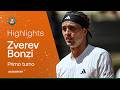 SUPER ZVEREV nel primo turno di Parigi, supera in 3 set Bonzi | HIGHLIGHTS | Roland Garros 2026
