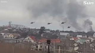 30 вертолетов РФ атаковали пригороды Киева. реакция украинцев