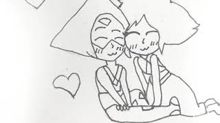 My drawings Peridot x Lapis