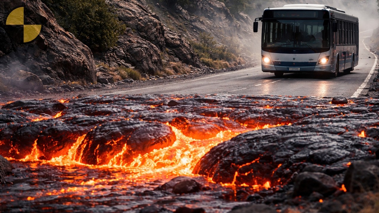 Авто vs Лава #3 😱 BeamNG.Drive