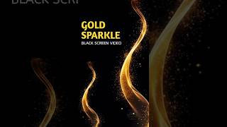 Golden sparkle Black screen video | overlay golden particles background #goldglitter