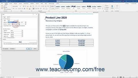 Word 2019 and 365 Tutorial The Font Dialog Box Microsoft Training