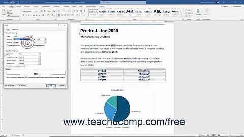Word 2019 and 365 Tutorial The Font Dialog Box Microsoft Training