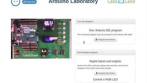LabsLand Arduino UNO Online Laboratory - Code