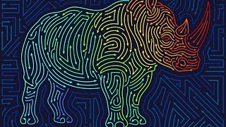 I Quick Chill Mode Mesmerizing Rhino Digital Coloring for Instant Relaxation Stress Relief